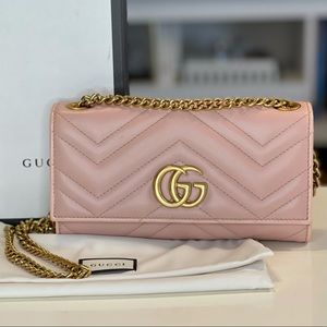 Auth Gucci Marmont Wallet on a Chain